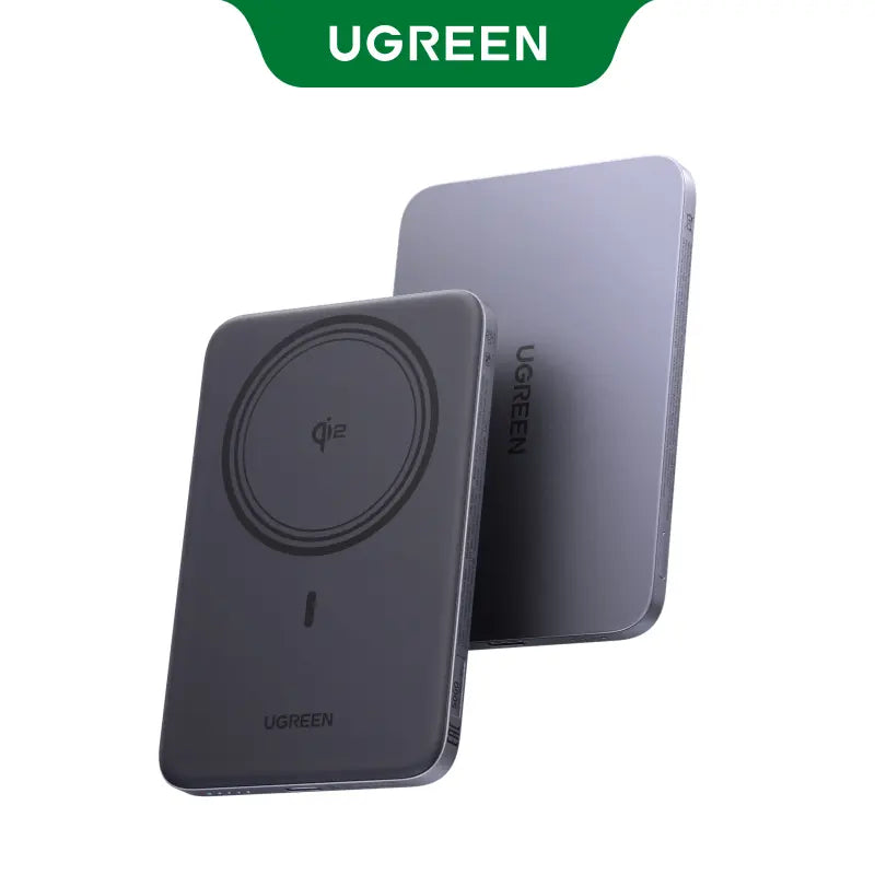 UGREEN QI2 Power Bank, 8.6Mm Ultra-Slim 5000Mah Magnetic Battery, 20W PD Fast Charging Portable Charger, Magsafe-Compatible External Battery for Iphone 17/16/15/14 Series, Grey,Dealsforyoudays