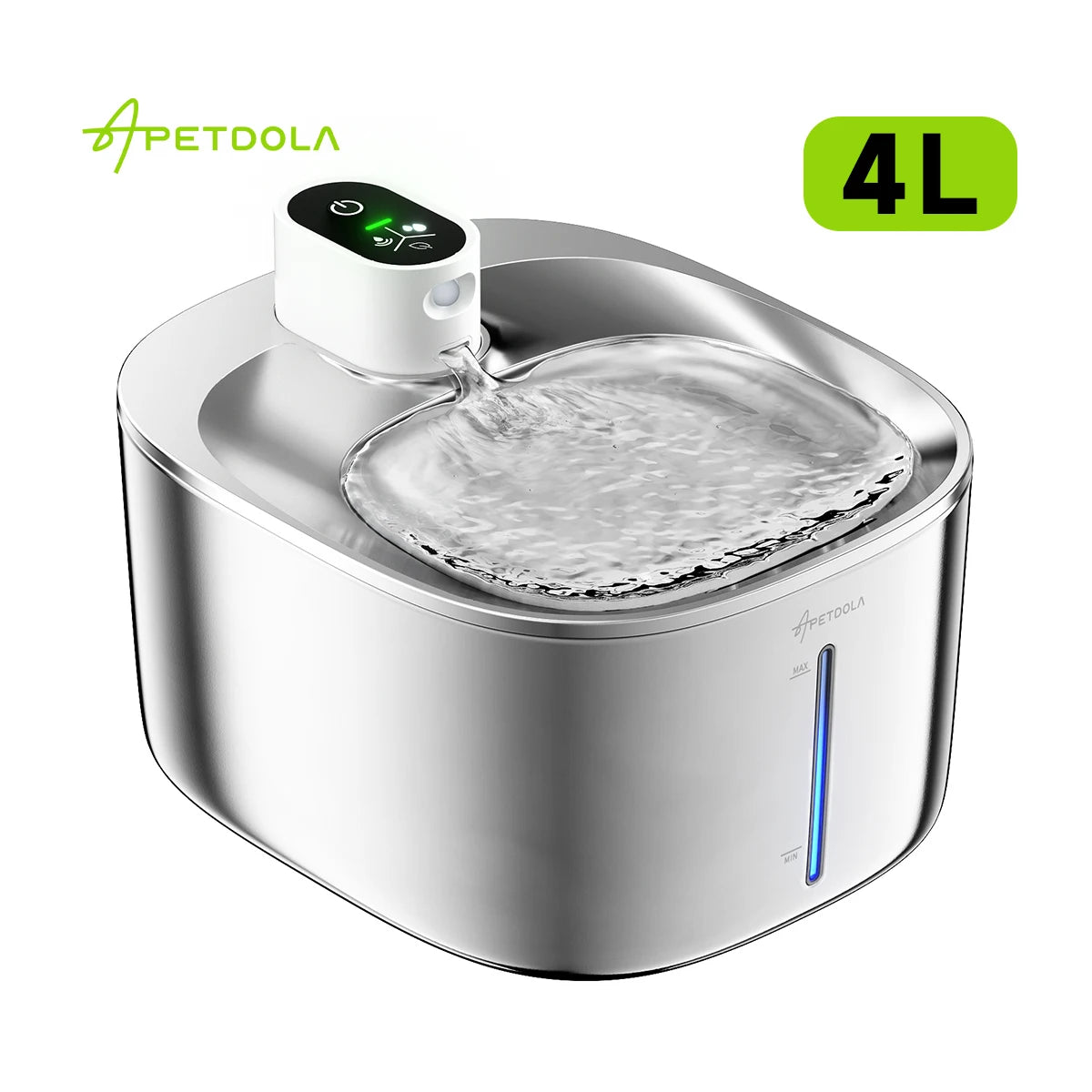 APETDOLA 4L Wireless Automatic Cat and Dog Water Fountain with Sensor Technology