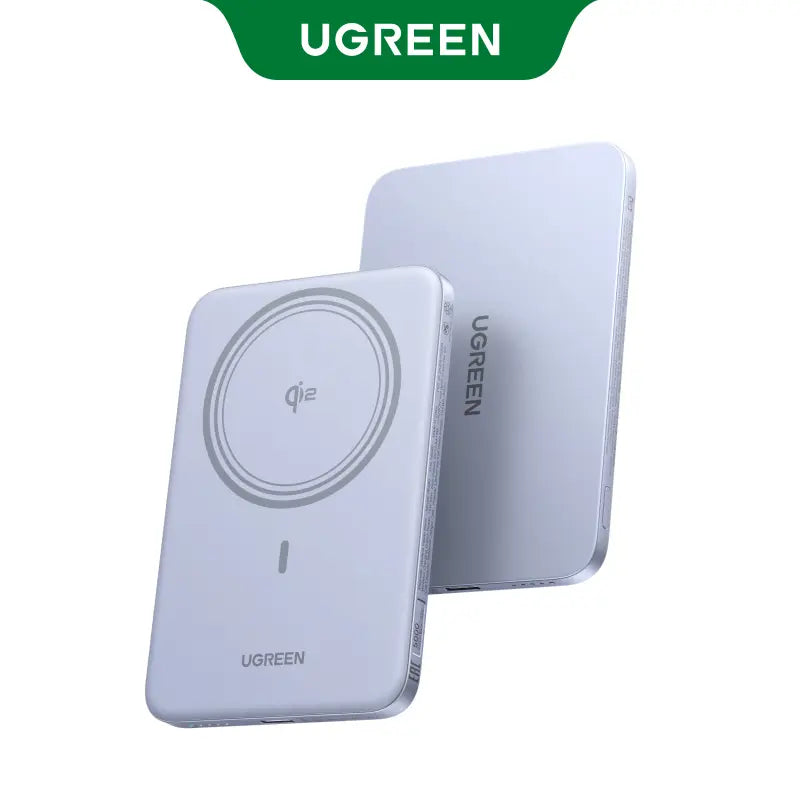UGREEN QI2 Power Bank, 8.6Mm Ultra-Slim 5000Mah Magnetic Battery, 20W PD Fast Charging Portable Charger, Magsafe-Compatible External Battery for Iphone 17/16/15/14 Series, Grey,Dealsforyoudays